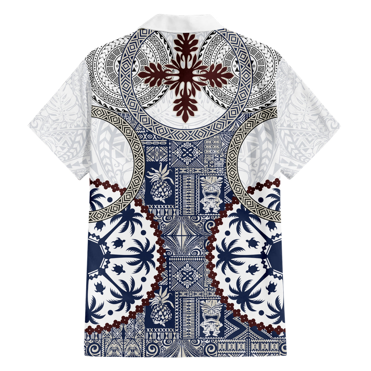 Hawaii Hawaiian Shirt Barkcloth Pattern Vintage Style LT05 - Polynesian Pride