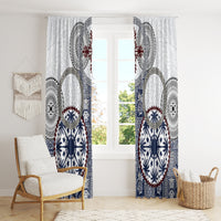 Hawaii Window Curtain Barkcloth Pattern Vintage Style LT05 - Polynesian Pride