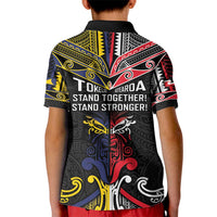 Tokelau And Aotearoa Kid Polo Shirt Together For Te Tiriti O Waitangi