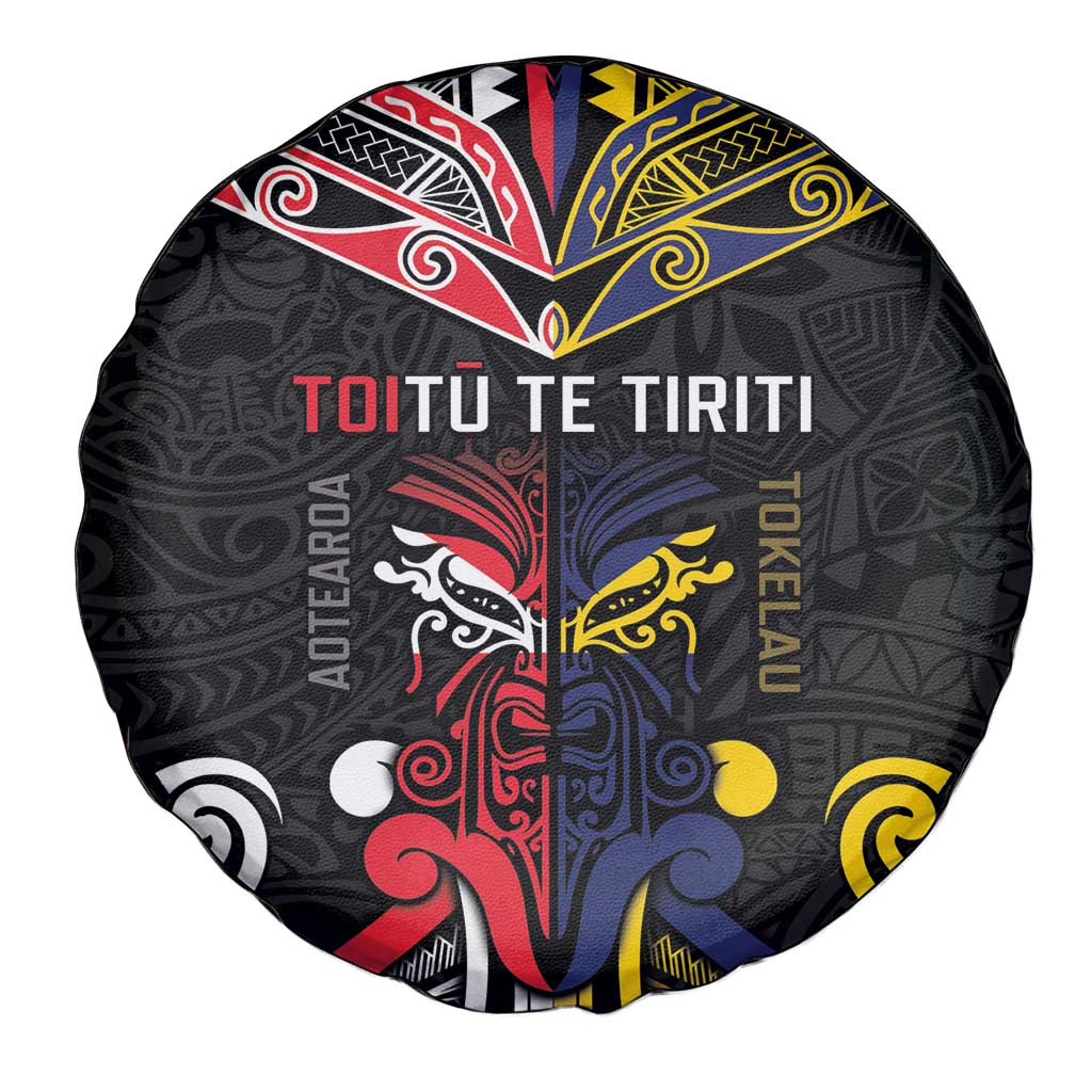 Tokelau And Aotearoa Spare Tire Cover Together For Te Tiriti O Waitangi