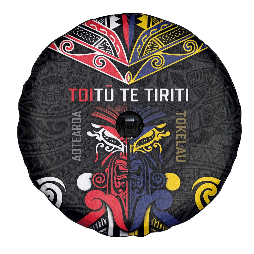 Tokelau And Aotearoa Spare Tire Cover Together For Te Tiriti O Waitangi