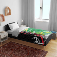 Cook Islands And Aotearoa Bedding Set Together For Te Tiriti O Waitangi