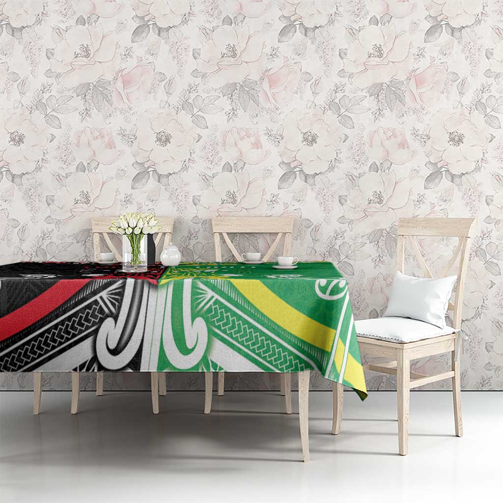 Cook Islands And Aotearoa Tablecloth Together For Te Tiriti O Waitangi
