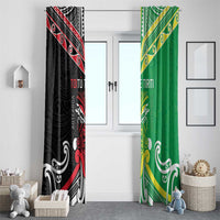 Cook Islands And Aotearoa Window Curtain Together For Te Tiriti O Waitangi