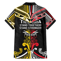 Niue And Aotearoa Family Matching Summer Maxi Dress and Hawaiian Shirt Together For Te Tiriti O Waitangi LT05 - Polynesian Pride
