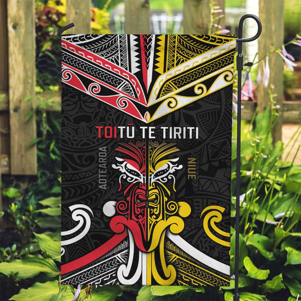 Niue And Aotearoa Garden Flag Together For Te Tiriti O Waitangi