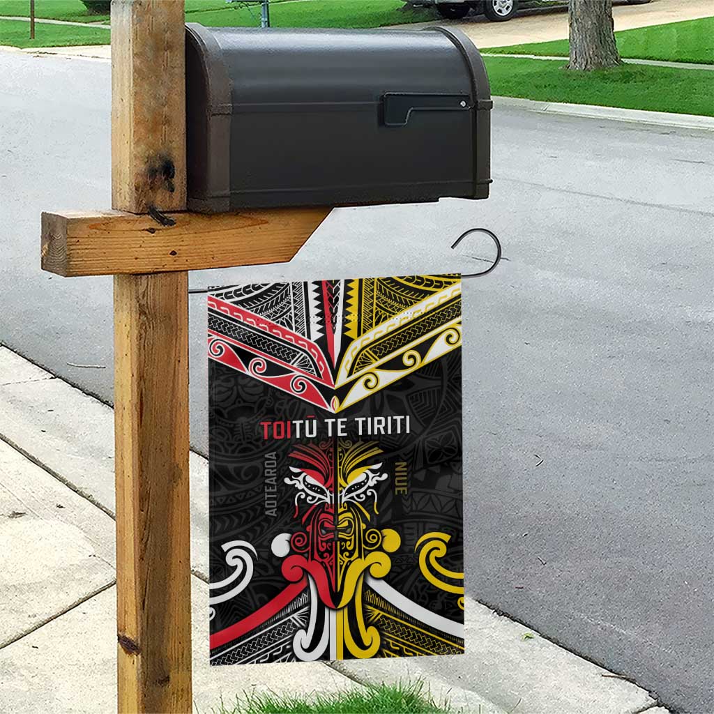 Niue And Aotearoa Garden Flag Together For Te Tiriti O Waitangi