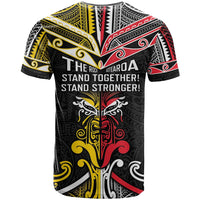 Niue And Aotearoa T Shirt Together For Te Tiriti O Waitangi LT05 - Polynesian Pride