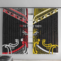 Niue And Aotearoa Window Curtain Together For Te Tiriti O Waitangi