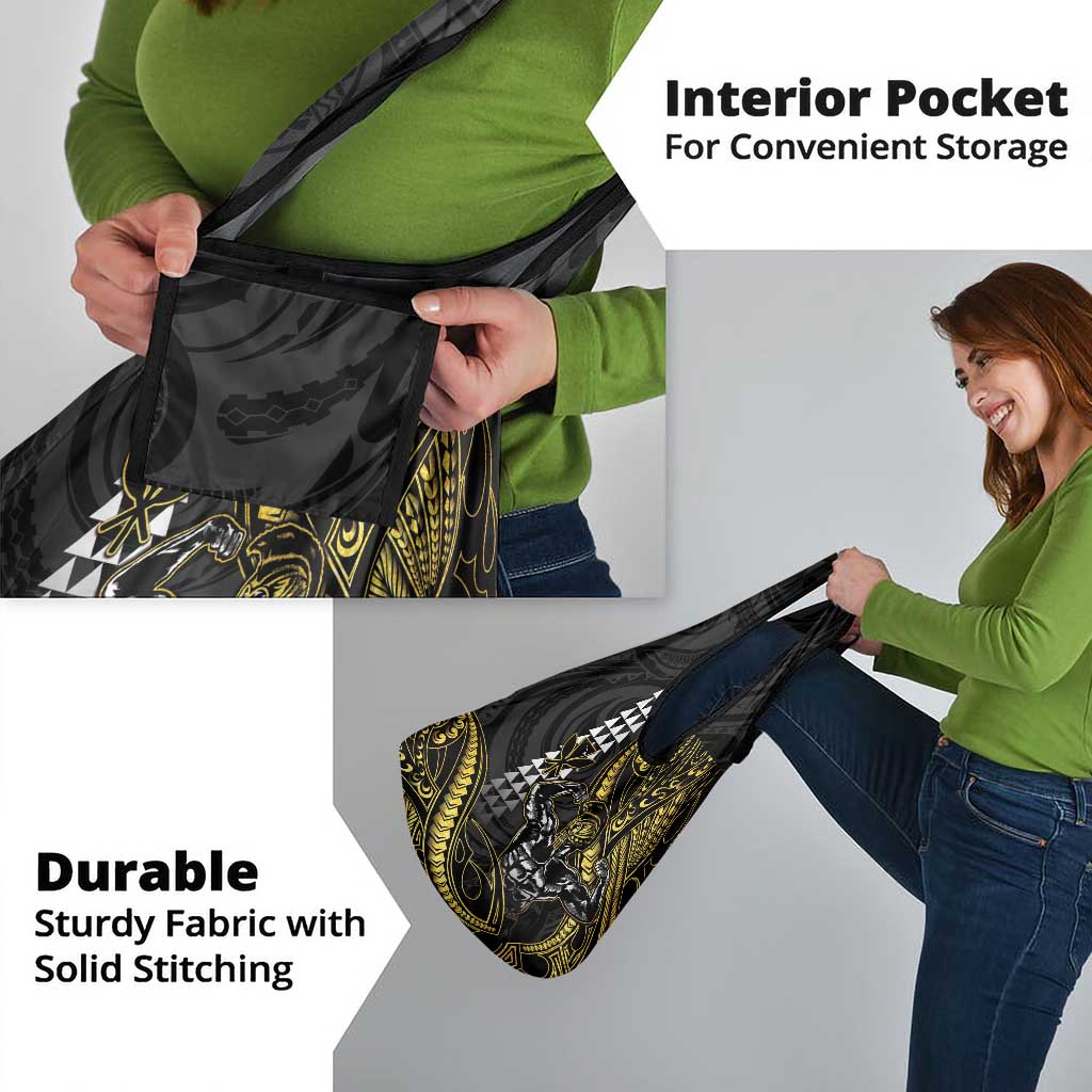 Hawaii Ikaika Warrior Helmet Grocery Bag Gold Style