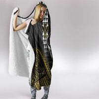 Hawaii Ikaika Warrior Helmet Hooded Blanket Gold Style LT05 - Polynesian Pride