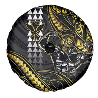 Hawaii Ikaika Warrior Helmet Spare Tire Cover Gold Style