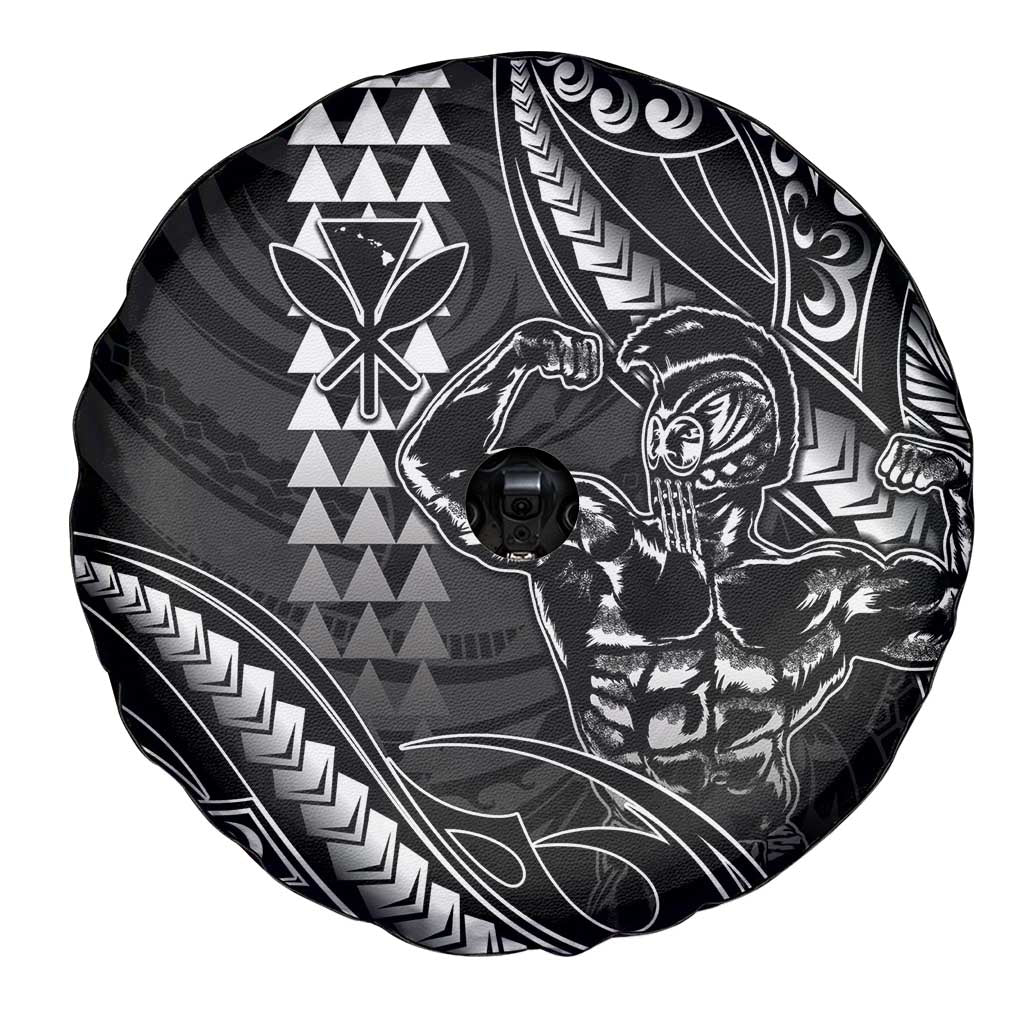 Hawaii Ikaika Warrior Helmet Spare Tire Cover Black Tribal Tattoo
