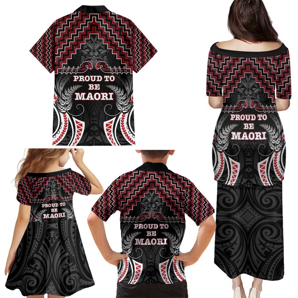 Aotearoa Family Matching Puletasi and Hawaiian Shirt Proud To Be Maori LT05 - Polynesian Pride
