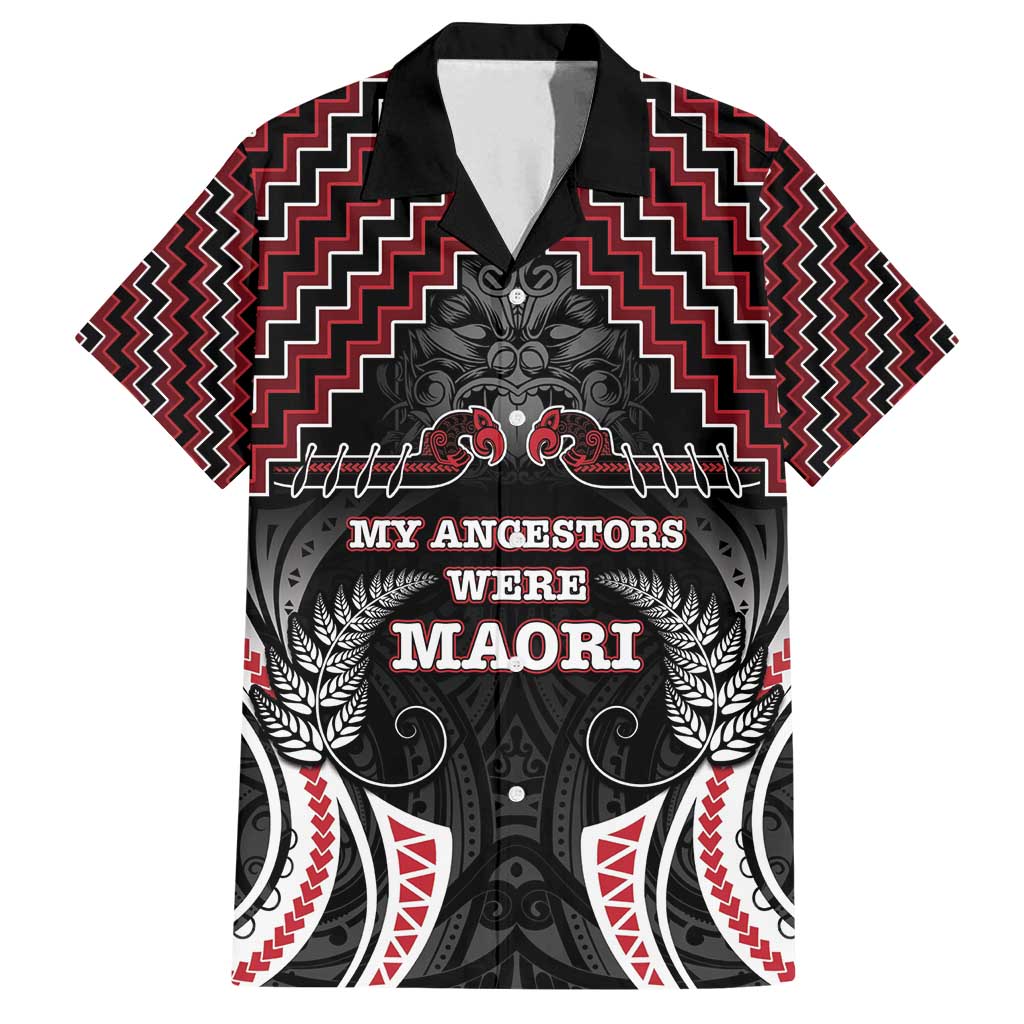 Aotearoa Family Matching Puletasi and Hawaiian Shirt Proud To Be Maori LT05 Dad's Shirt - Short Sleeve Red - Polynesian Pride