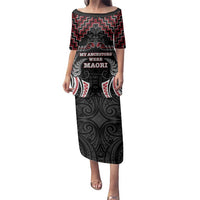 Aotearoa Family Matching Puletasi and Hawaiian Shirt Proud To Be Maori LT05 Mom's Dress Red - Polynesian Pride