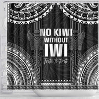 Aotearoa Toitu Te Tiriti Shower Curtain No Kiwi Without Iwi