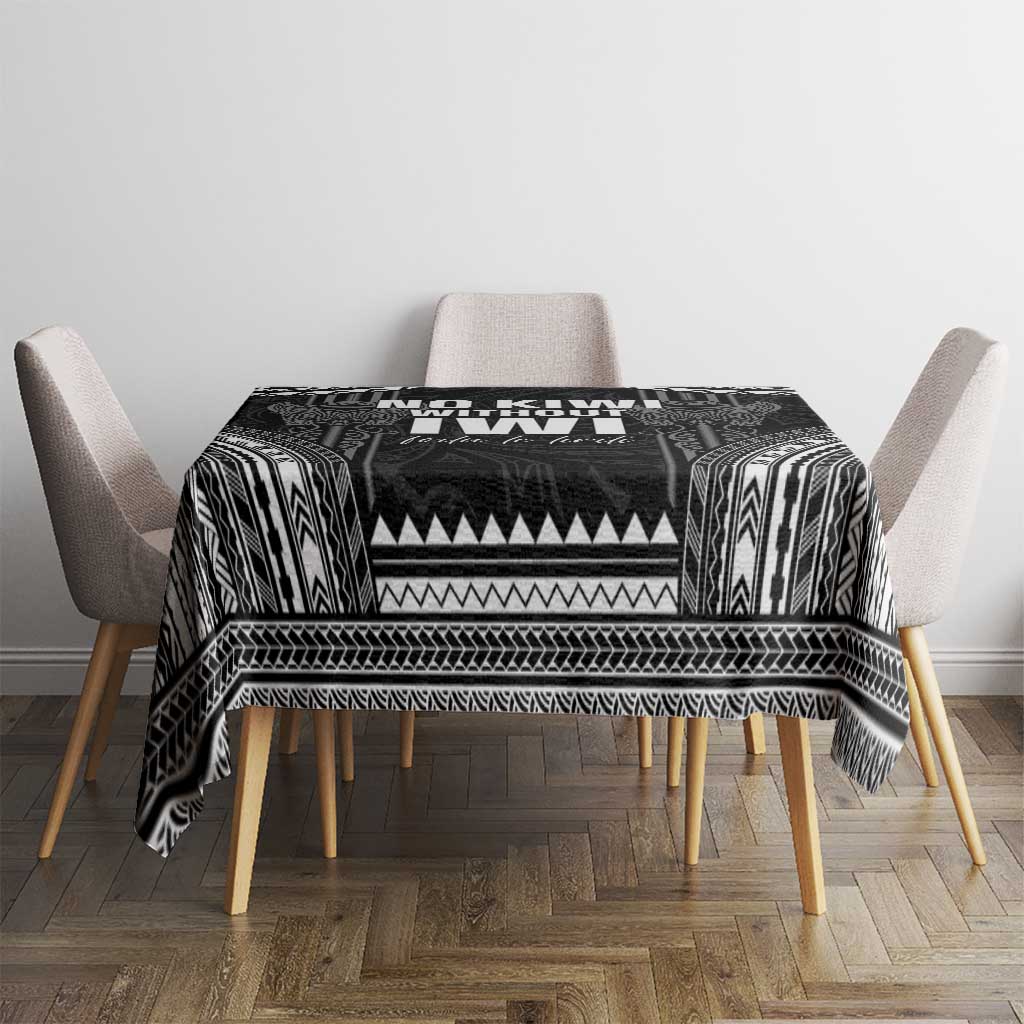 Aotearoa Toitu Te Tiriti Tablecloth No Kiwi Without Iwi