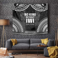 Aotearoa Toitu Te Tiriti Tapestry No Kiwi Without Iwi LT05 Black - Polynesian Pride