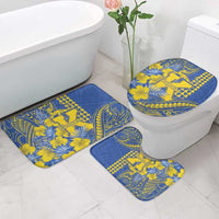 Hawaii Kaiser High School Bathroom Set Tribal Tattoo With Hibiscus Flowers