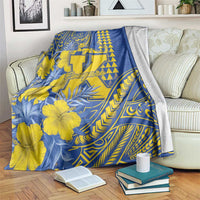 Hawaii Kaiser High School Blanket Tribal Tattoo With Hibiscus Flowers