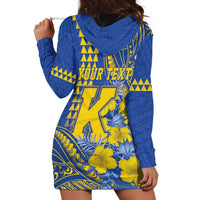 Personalised Hawaii Kaiser High School Hoodie Dress Tribal Tattoo With Hibiscus Flowers