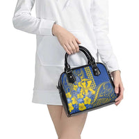 Hawaii Kaiser High School Shoulder Handbag Tribal Tattoo With Hibiscus Flowers