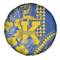 Hawaii Kaiser High School Spare Tire Cover Tribal Tattoo With Hibiscus Flowers LT05 - Polynesian Pride