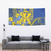 Hawaii Kaiser High School Tapestry Tribal Tattoo With Hibiscus Flowers LT05 - Polynesian Pride