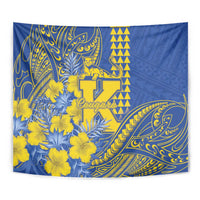 Hawaii Kaiser High School Tapestry Tribal Tattoo With Hibiscus Flowers LT05 - Polynesian Pride