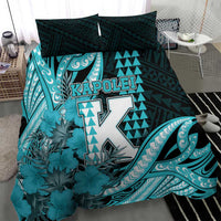 Hawaii Kapolei High School Bedding Set Tribal Tattoo With Hibiscus Flowers LT05 - Polynesian Pride