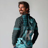 Personalised Hawaii Kapolei High School Long Sleeve Polo Shirt Tribal Tattoo With Hibiscus Flowers