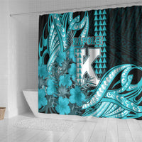 Hawaii Kapolei High School Shower Curtain Tribal Tattoo With Hibiscus Flowers LT05 - Polynesian Pride