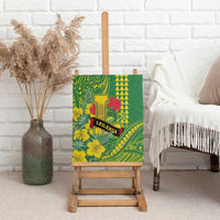 Hawaii Leilehua High School Canvas Wall Art Tribal Tattoo With Hibiscus Flowers LT05 - Polynesian Pride