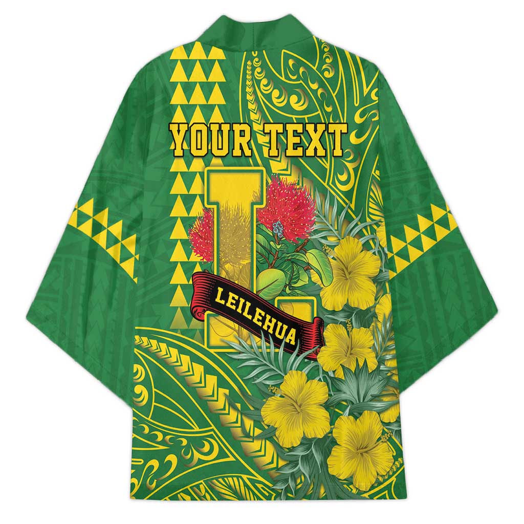 Personalised Hawaii Leilehua High School Kimono Tribal Tattoo With Hibiscus Flowers LT05 - Polynesian Pride