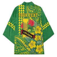 Personalised Hawaii Leilehua High School Kimono Tribal Tattoo With Hibiscus Flowers LT05 - Polynesian Pride