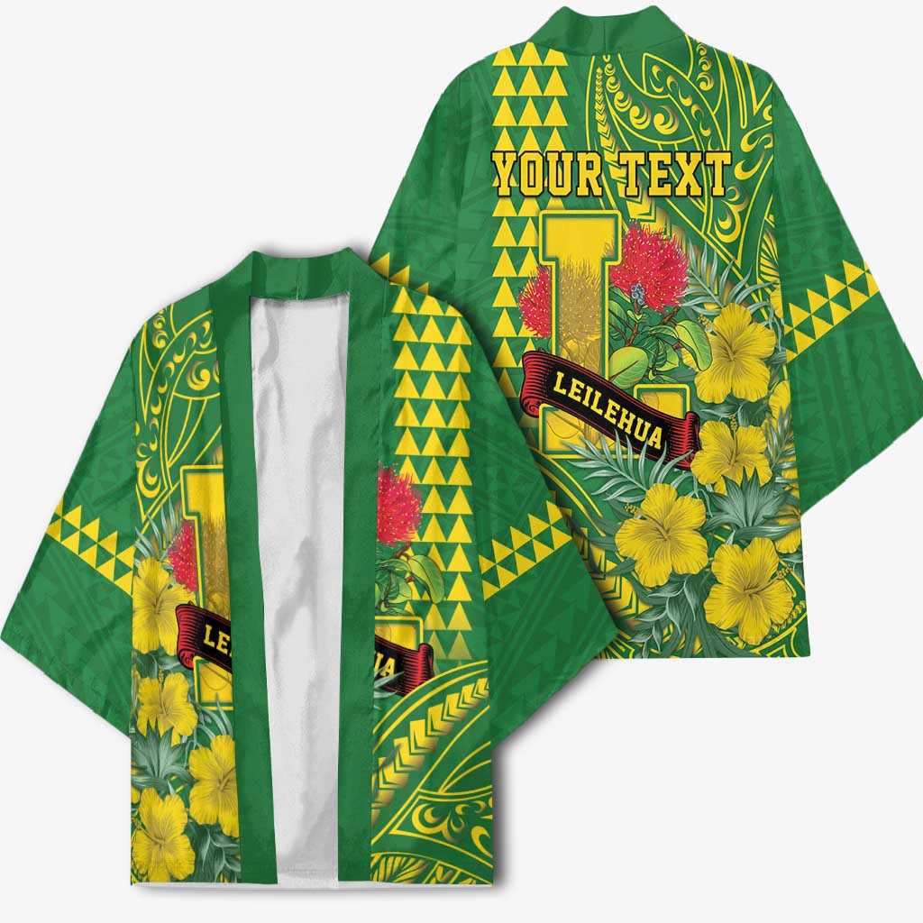 Personalised Hawaii Leilehua High School Kimono Tribal Tattoo With Hibiscus Flowers LT05 - Polynesian Pride