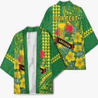 Personalised Hawaii Leilehua High School Kimono Tribal Tattoo With Hibiscus Flowers LT05 - Polynesian Pride