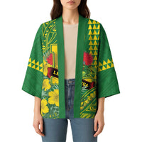 Personalised Hawaii Leilehua High School Kimono Tribal Tattoo With Hibiscus Flowers LT05 - Polynesian Pride