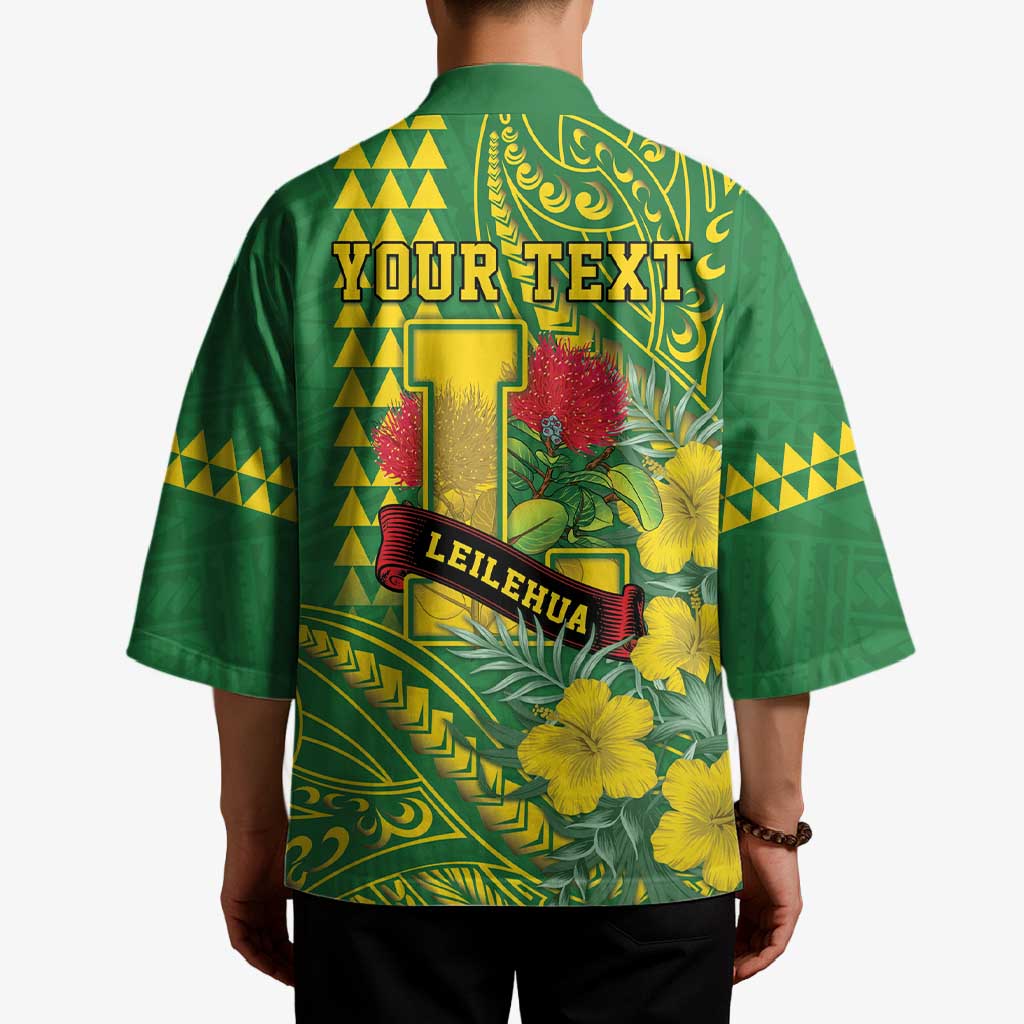 Personalised Hawaii Leilehua High School Kimono Tribal Tattoo With Hibiscus Flowers LT05 - Polynesian Pride
