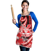 Hawaii Kalani High School Apron Tribal Tattoo With Hibiscus Flowers LT05 - Polynesian Pride