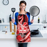Hawaii Kalani High School Apron Tribal Tattoo With Hibiscus Flowers LT05 - Polynesian Pride