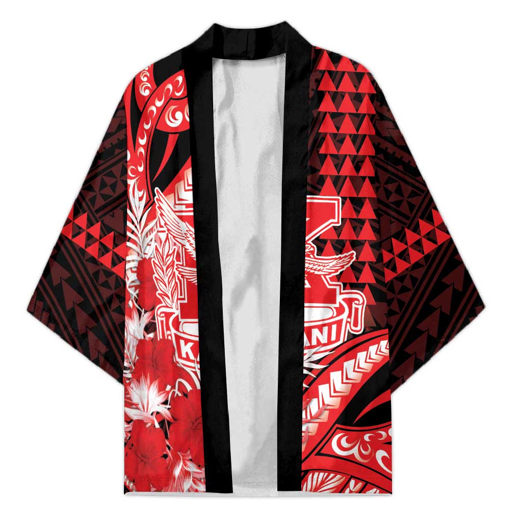 Personalised Hawaii Kalani High School Kimono Tribal Tattoo With Hibiscus Flowers