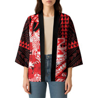 Personalised Hawaii Kalani High School Kimono Tribal Tattoo With Hibiscus Flowers