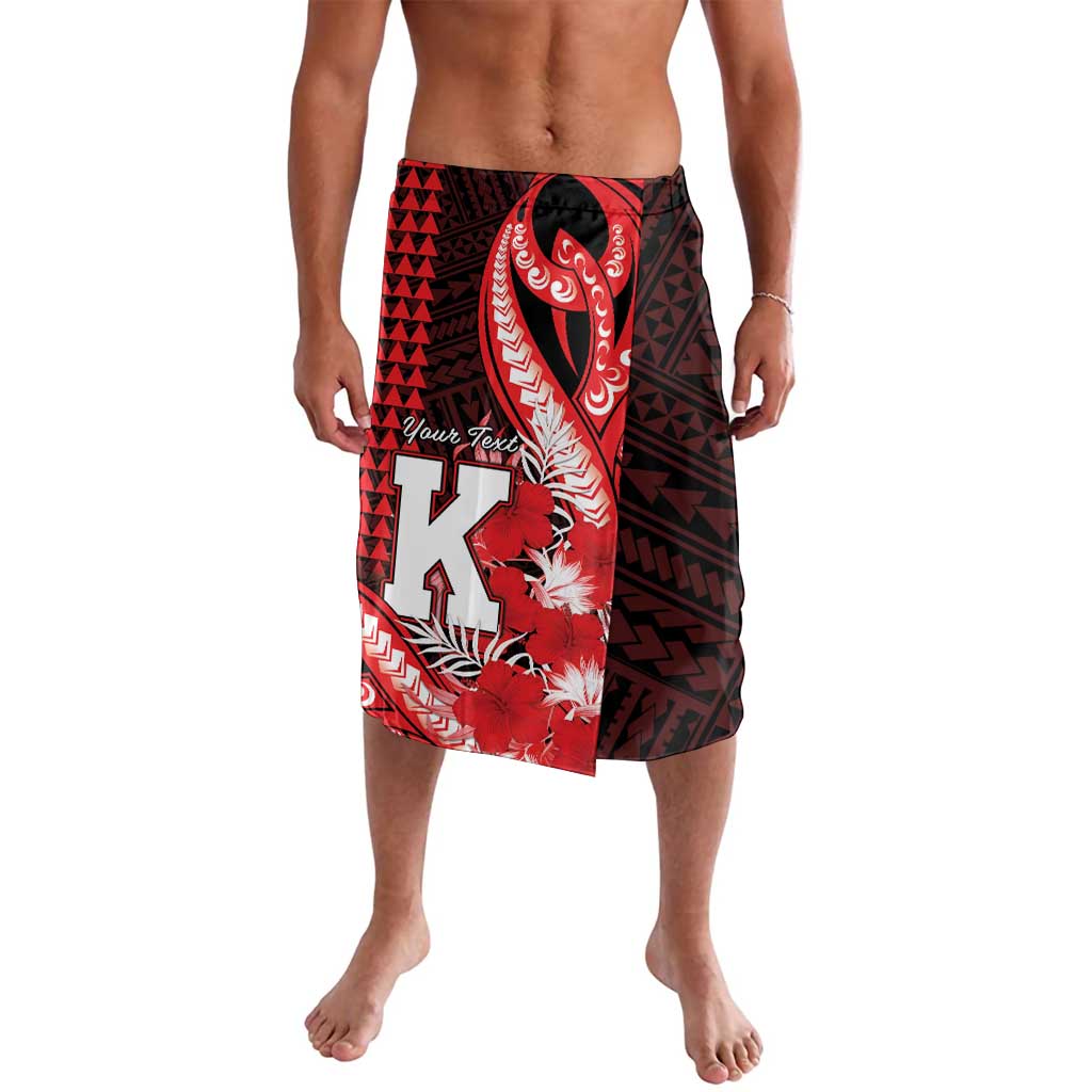 Personalised Hawaii Kalani High School Lavalava Tribal Tattoo With Hibiscus Flowers