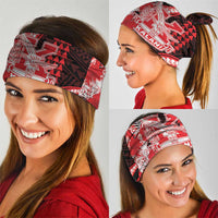Hawaii Kalani High School Neck Gaiter Tribal Tattoo With Hibiscus Flowers