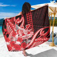 Hawaii Kalani High School Sarong Tribal Tattoo With Hibiscus Flowers