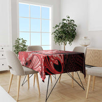 Hawaii Kalani High School Tablecloth Tribal Tattoo With Hibiscus Flowers LT05 - Polynesian Pride