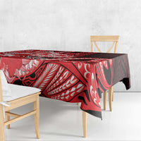 Hawaii Kalani High School Tablecloth Tribal Tattoo With Hibiscus Flowers LT05 - Polynesian Pride
