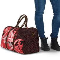 Hawaii Kalani High School Travel Bag Tribal Tattoo With Hibiscus Flowers LT05 - Polynesian Pride